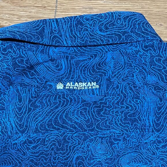 Alaska Hardgear Deluth Trading Co Blue Short Sleeve Shirt Size XL - Picture 3 of 8